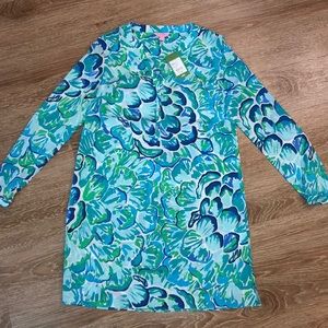 Lilly Pulitzer Delphine Stretch Silk Tunic NWT